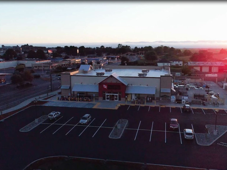 Tractor Supply Project Completion Drone Photo 2018
